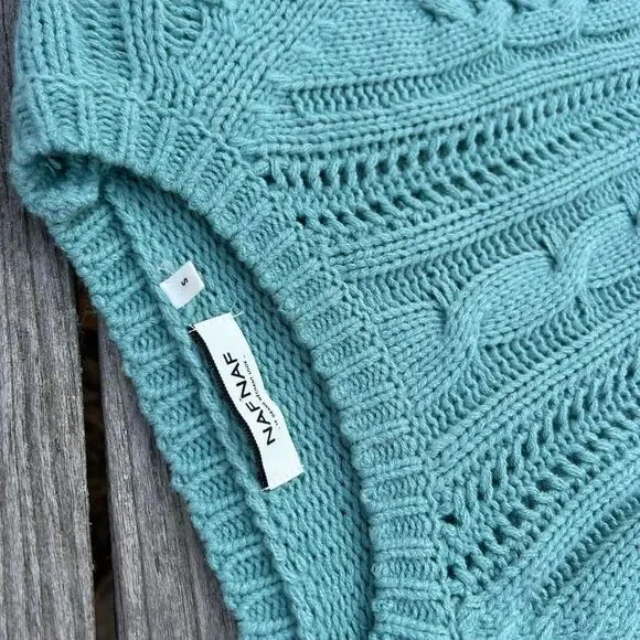 Naf naf blue lightweight sweater size small - Picture 5 of 8